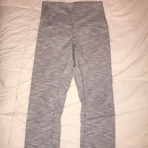 Grey striped Lululemon leggings